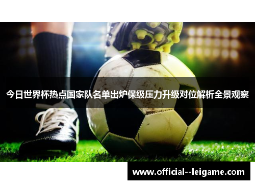 今日世界杯热点国家队名单出炉保级压力升级对位解析全景观察